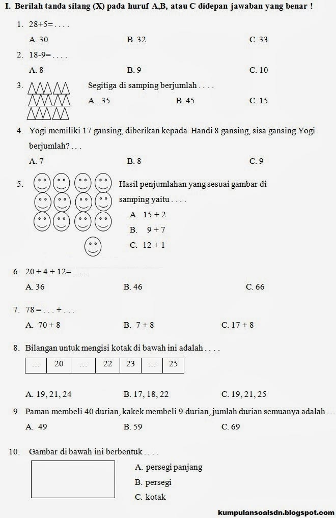 Worksheet Matematika Kelas 2 Sd Dalchaebi