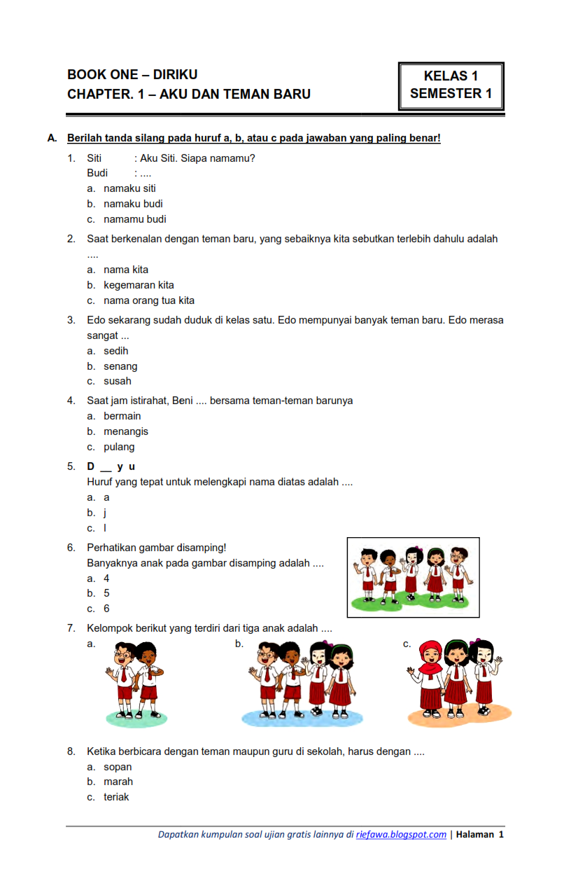 Menguasai Tema 4 Semester 1 Kelas 2 Kunci Sukses Melalui Latihan Soal