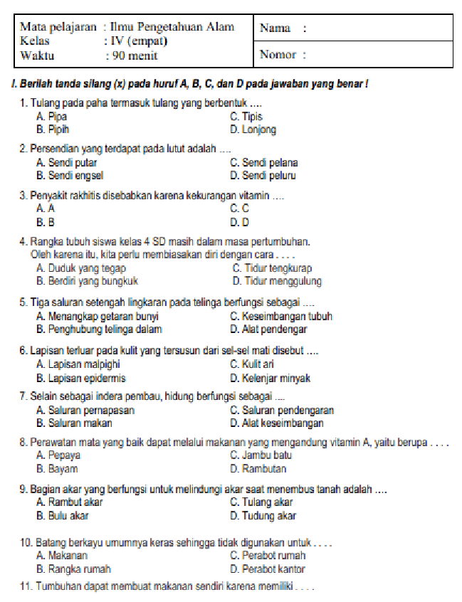 5 Rahasia Mengerjakan Soal Pas Kelas 4 Tema 2 Semester 1 Agar Nilai Anak Langsung Naik
