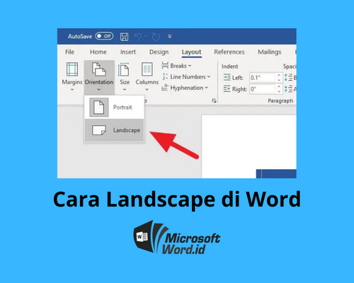 3 Langkah Mudah Menyisipkan Lembar Landscape di Word, Nomor Halaman Otomatis
