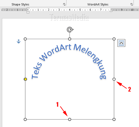 Membuat Teks Atau Tulisan Melengkung Curve Text Di Microsoft Word