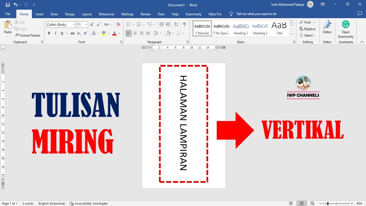 5 Cara Membuat Tulisan di Word Vertikal Tanpa Ribet, Wajib Tahu