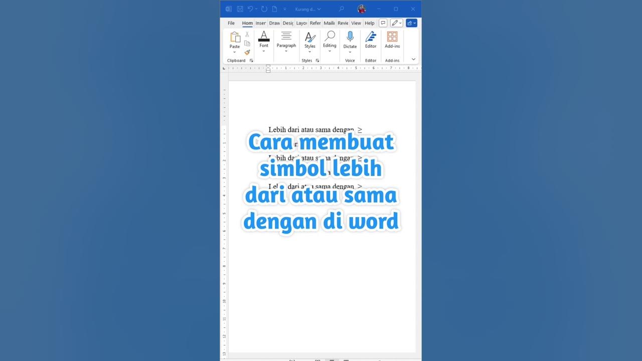 Ternyata Ini Cara Menyamakan Sama Dengan di Word untuk Simbol Telepon dan Faksimile