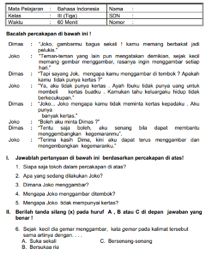 5 Contoh Soal Bahasa Indonesia Kelas 8 Semester 1 Kurikulum 2013 Wajib Dikuasai Sebelum STS 2026