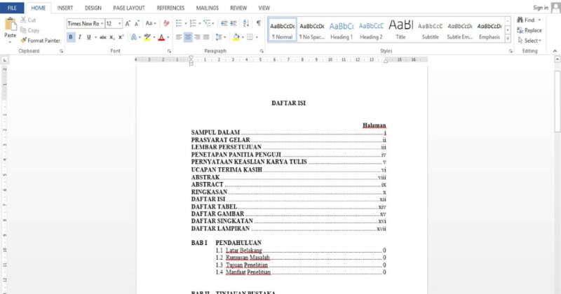 Cara Membuat Daftar Isi Otomatis di Word Ikuti Tipsnya Berikut Ini Cara Membuat Daftar Isi Otomatis di Word Ikuti Tipsnya Berikut Ini