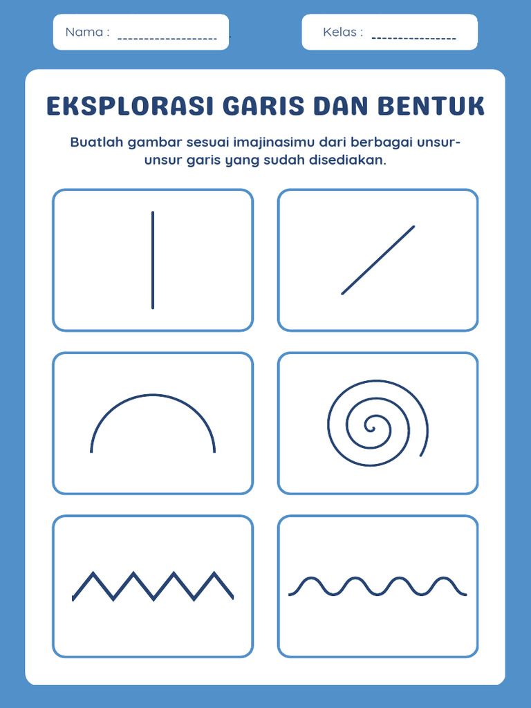 Eksplorasi Garis dan Bentuk Kelas 3 PDF Komputer