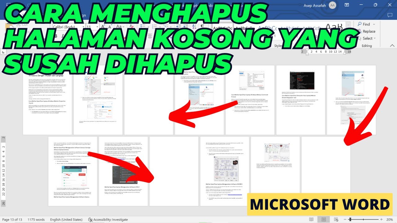 Terbukti 3 Langkah Cara Menghapus Halaman Kosong di Word yang Tidak Bisa Dihapus