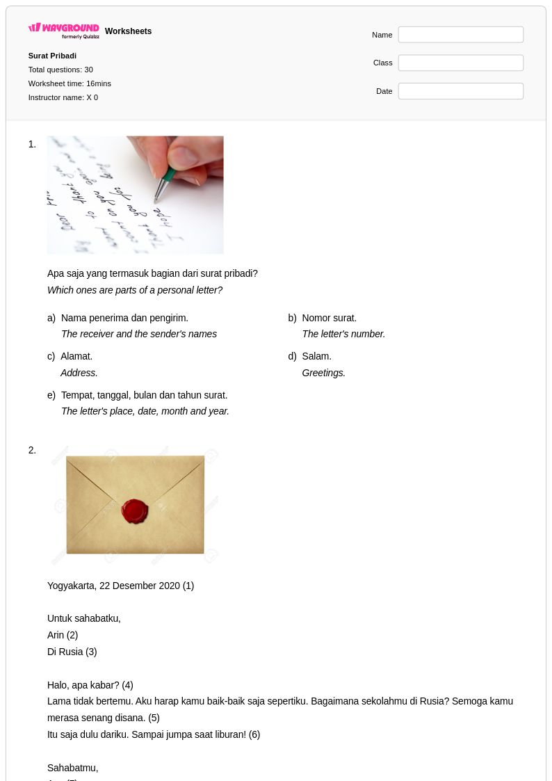 5 Latihan Soal Surat Kelas 3 SD yang Sering Muncul di Ujian, Wajib Tahu Sebelum Terlambat