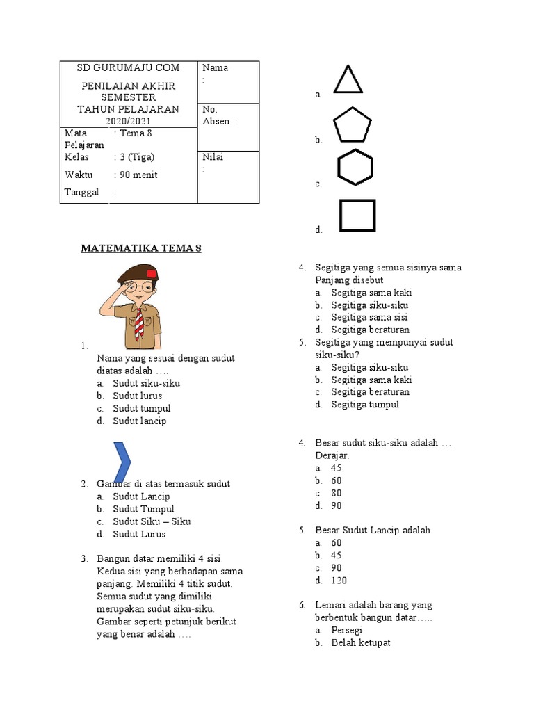 7 Cara Menguasai latihan soal soal kelas 3 sd tema 8 matematika Sebelum Ujian