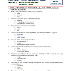 7 Contoh Soal Tema 4 Kelas 2 Hidup Bersih dan Sehat yang Wajib Dikuasai Sebelum Ujian