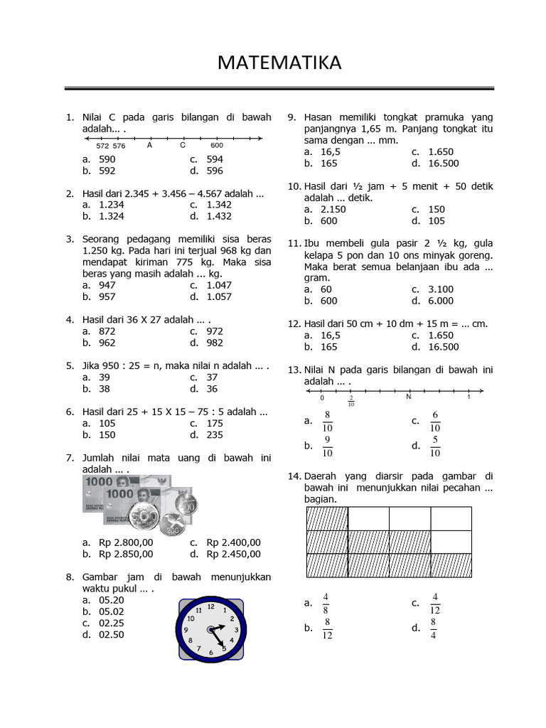 7 Rahasia latihan soal soal matematika kelas 3 Bantu Atasi Lampu Merah Literasi Numerasi