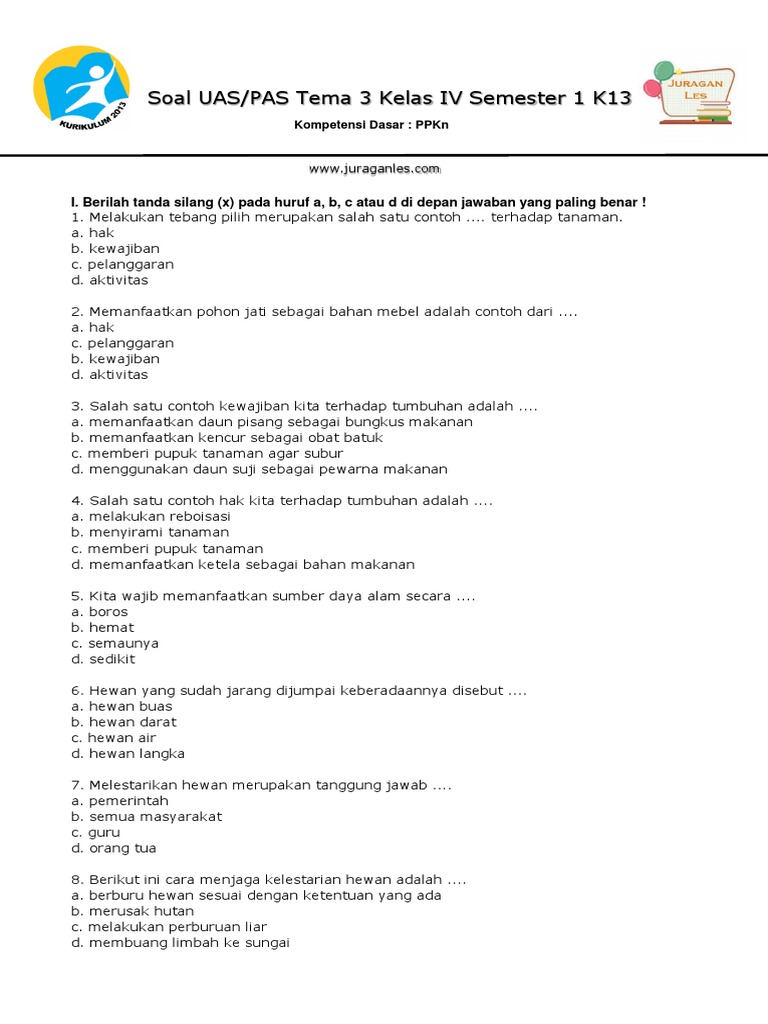 Akhirnya 5 Langkah Cepat Download Soal UAS Kelas 4 K13 Semester 1 Tema 3 Sebelum Ujian