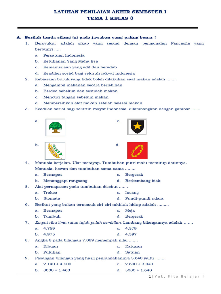Terbukti! 7 Cara Mudah Dapatkan Latihan Soal Tema 1 Kelas 3 Revisi 2018 Download Juga