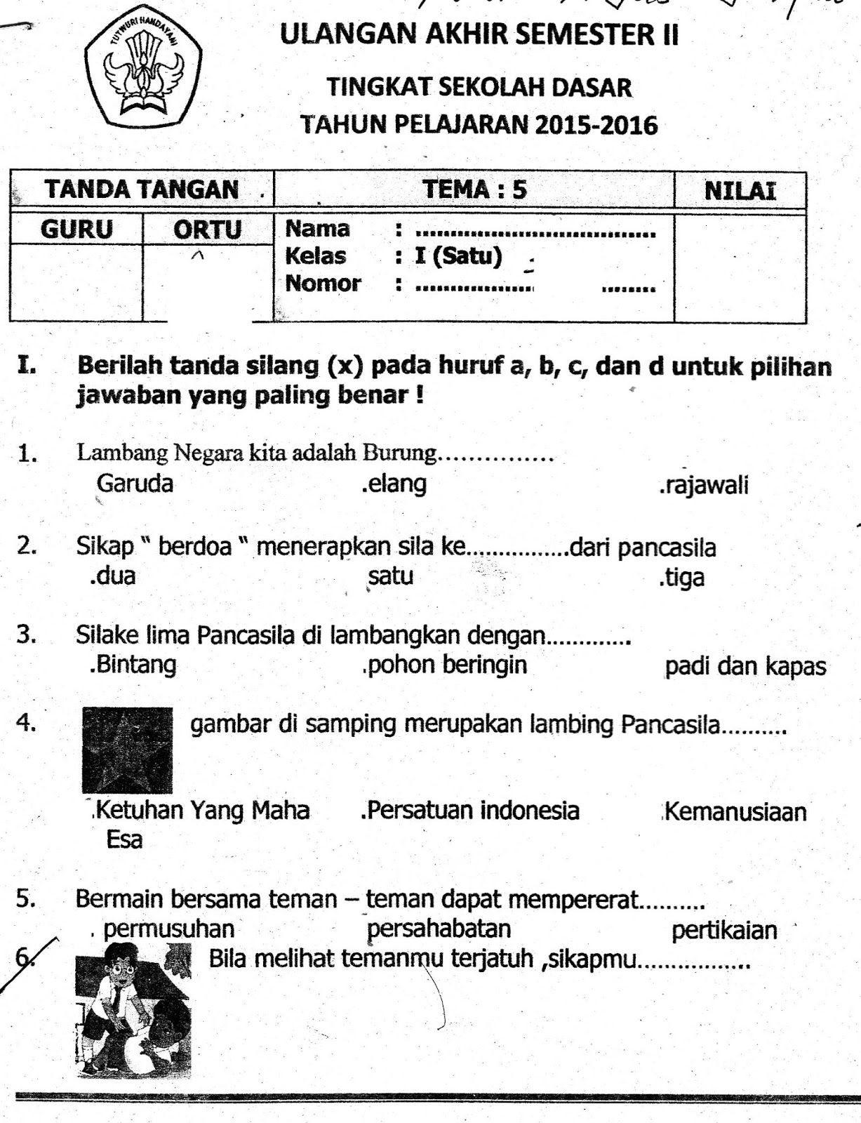 Ternyata Ini Dia Kumpulan Contoh Soal Tema 4 Ulangan Semester 1 Kelas 2 SD yang Wajib Dipelajari Biar Nilai 100