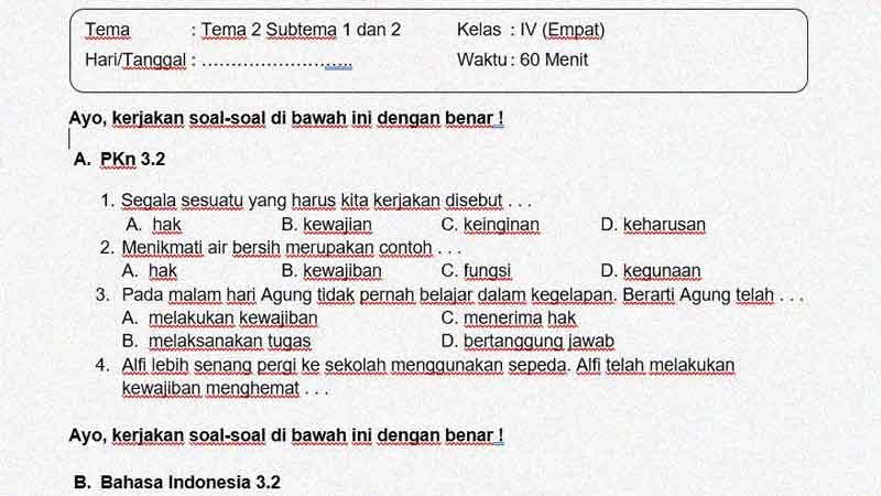 Wajib Tahu Rahasia Cari Contoh Soal Tema 2 Subtema 2 Kelas 4 Lewat Media Sosial